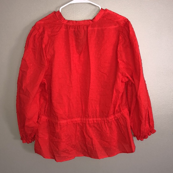 A New Day Long Sleeve Tie Waist Blouse - Picture 7 of 7